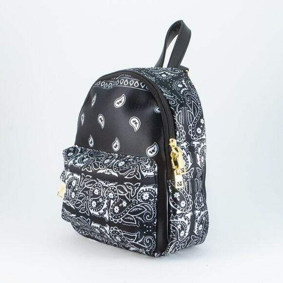 Black Bandana Mid Size backpack